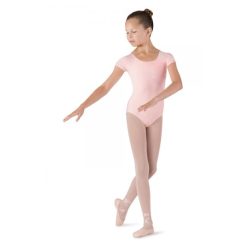 Baleto triko trumpomis rankovėmis Bloch - CL5602 light pink